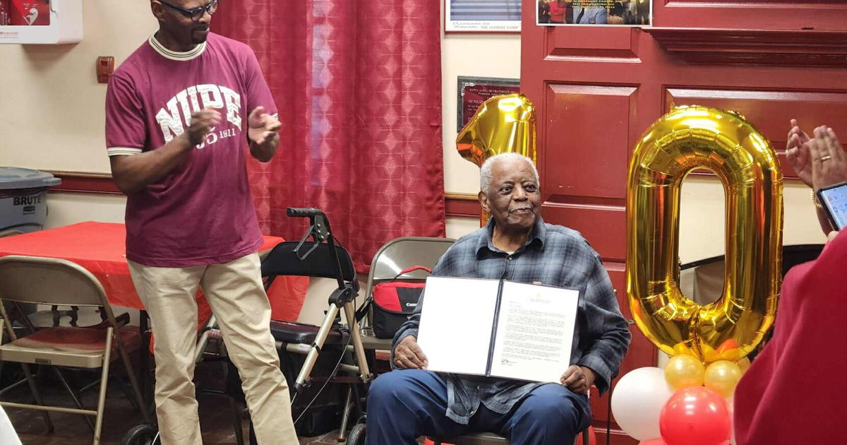 Philadelphia Kappas celebrate fellow brother, Tuskegee Airman for his 100th birthday