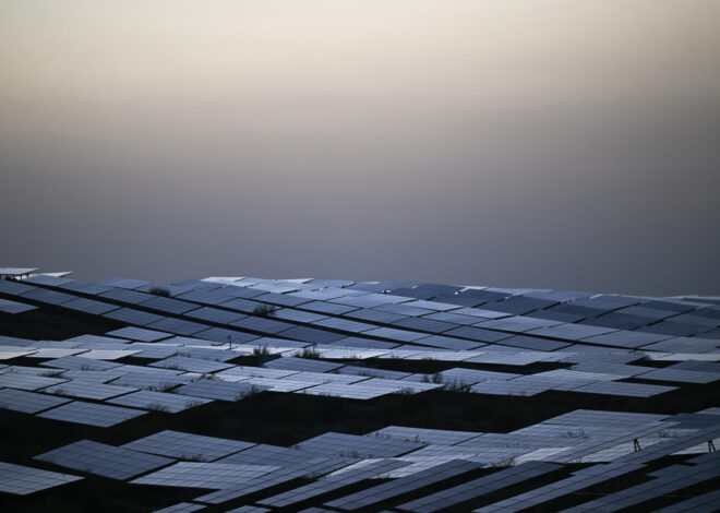 Glimmering sea of solar as China expands desert installation