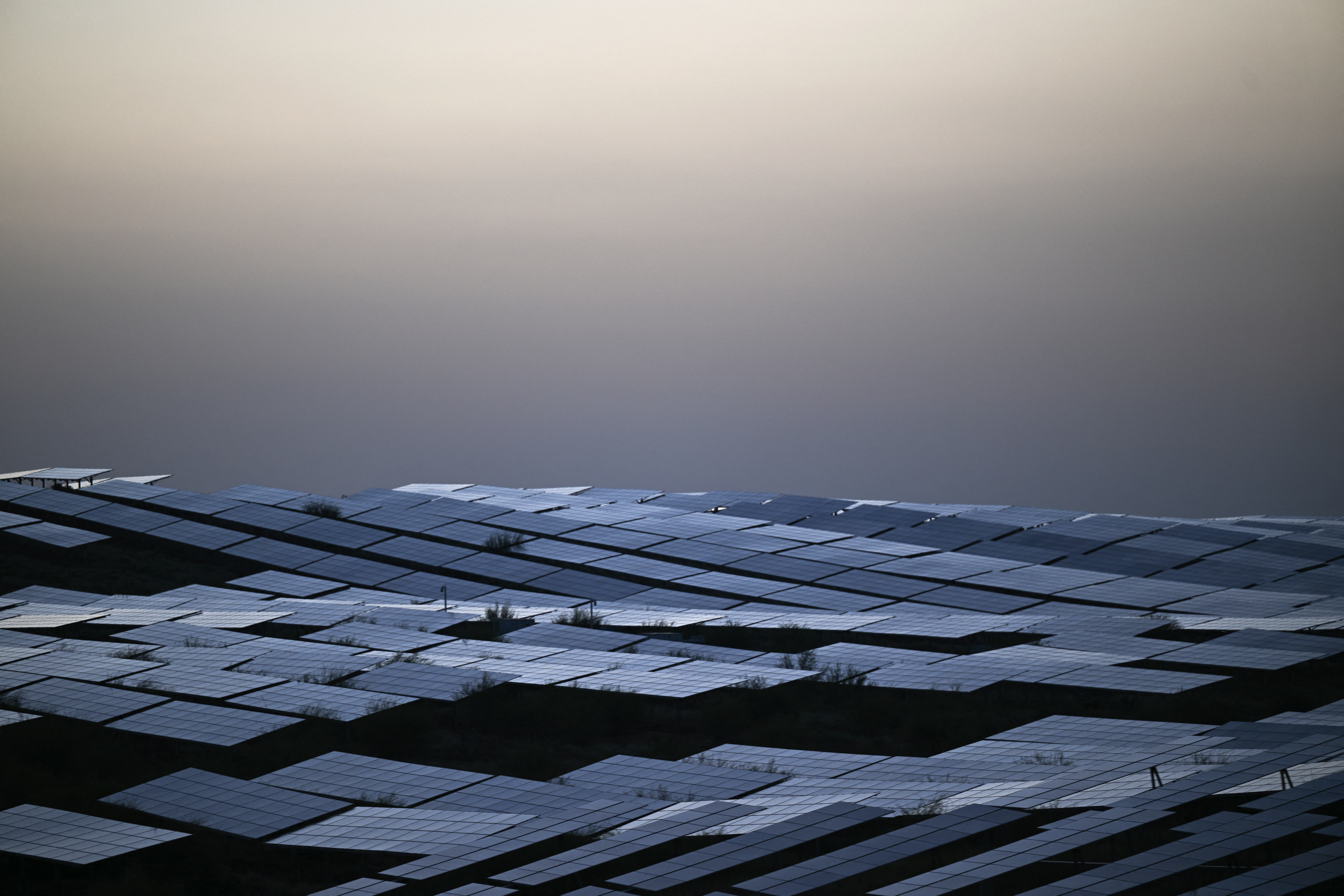 Glimmering sea of solar as China expands desert installation