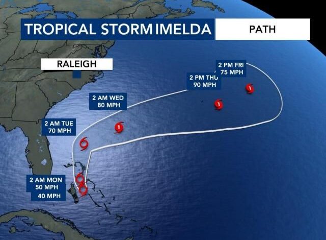 Tropical Storm Imelda latest: Rough surf, high rip current risk as Imelda prepares to bring rain