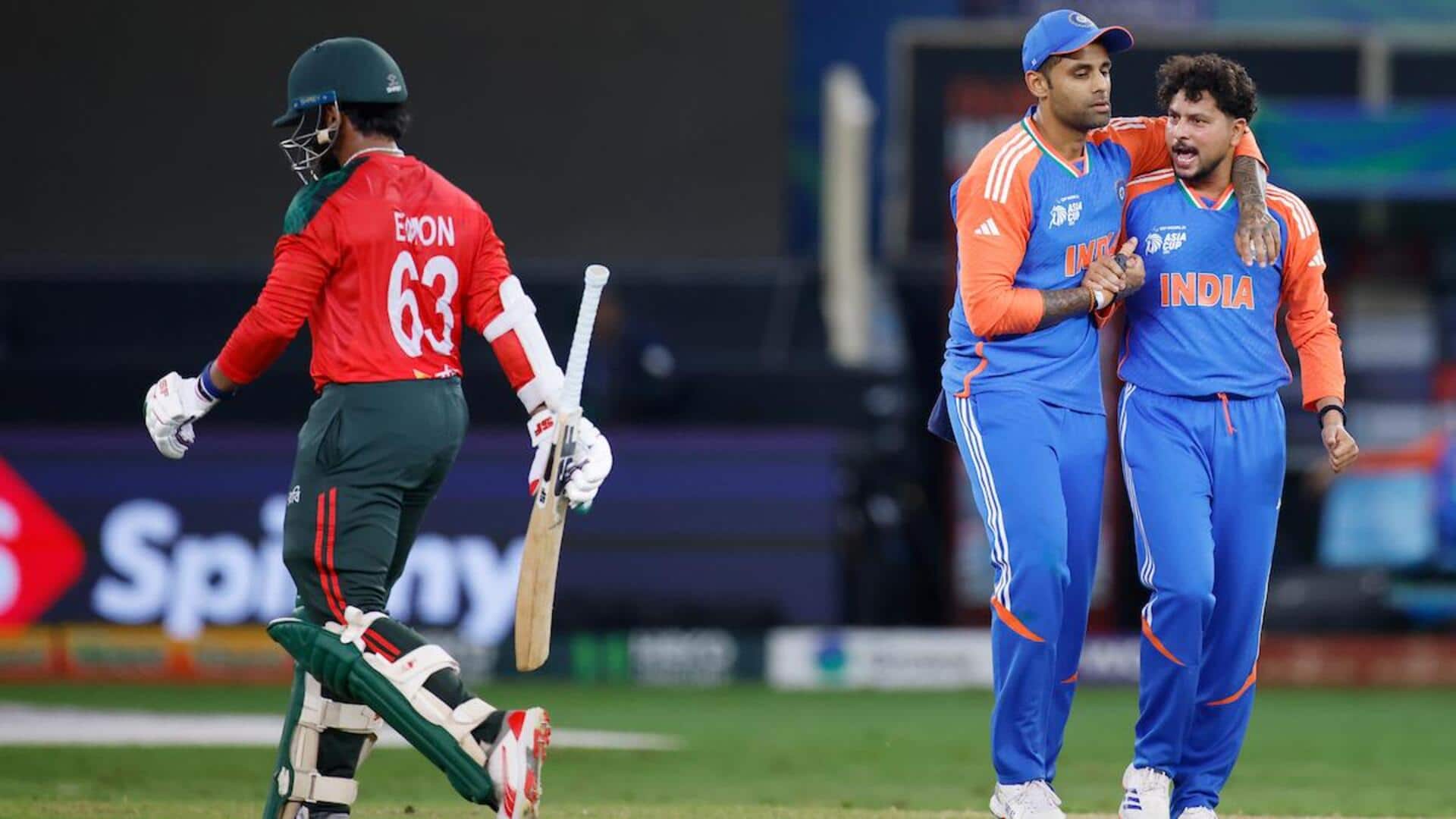 How has Kuldeep Yadav performed versus Bangladesh in T20Is? Stats