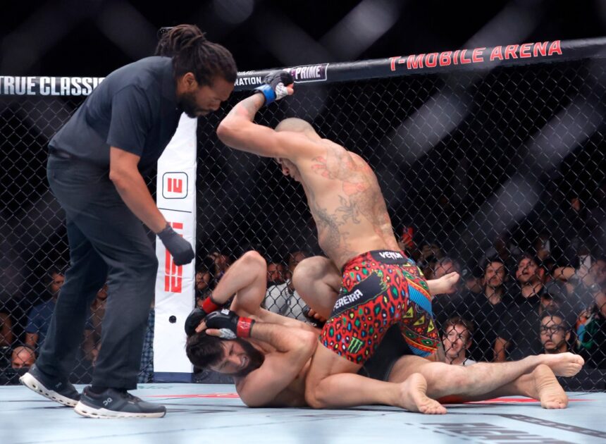 Pereira dethrones Ankalaev with a 1st-round stoppage at UFC 320