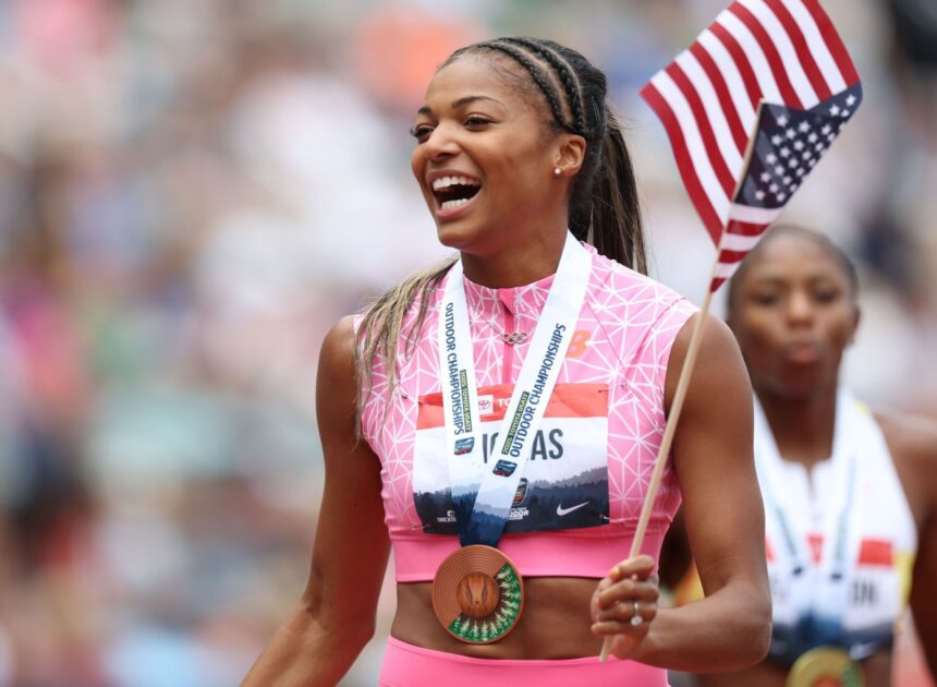“Once my Achilles is feeling better” – Gabby Thomas gets back to track after dealing with injury that led her to skip world championships