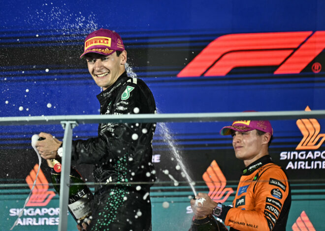 F1: Russell wins Singapore GP as McLaren seal constructors’ title