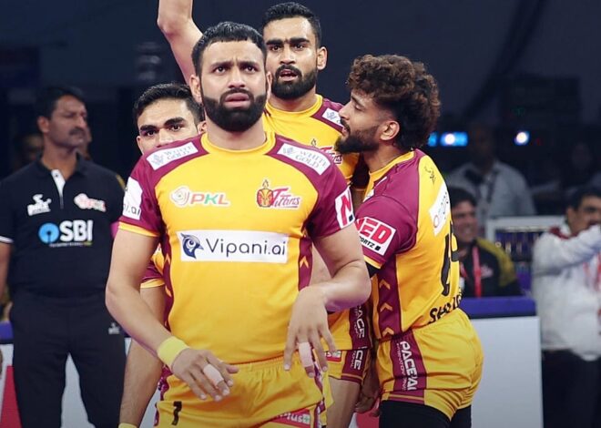 PKL 12: Telugu Titans Secure Comprehensive 46-29 Over Haryana Steelers