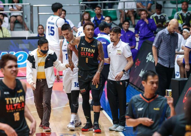 PBA: Calvin Abueva exits early with hamstring injury