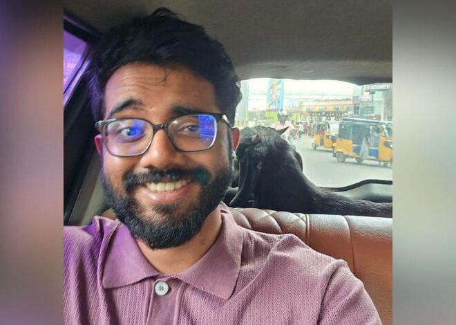 Bengaluru Man Amazed At Finding A Goat In His Shared Cab; Viral Selfie Leaves Netizens In Splits