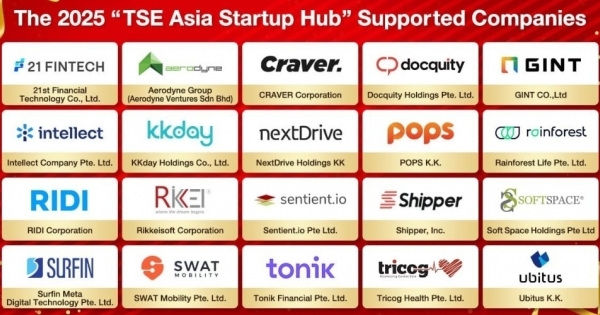 Soft Space selected by Tokyo Stock Exchange to be a part of TSE Asia Startup Hub