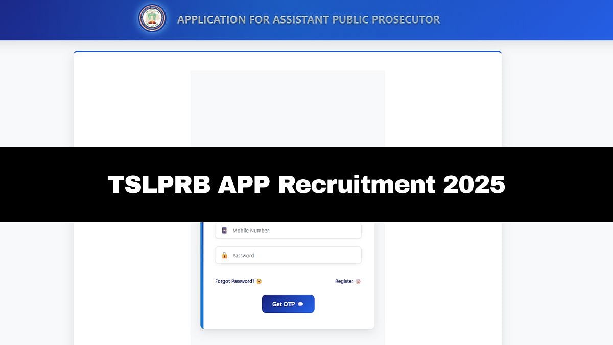 TSLPRB APP Recruitment 2025: Application Process Ends On October 5; Check Documents Required List Here