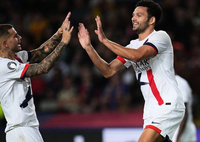 Champions League round-up: PSG beat Barcelona while Rasmus Hojlund fires for Napoli