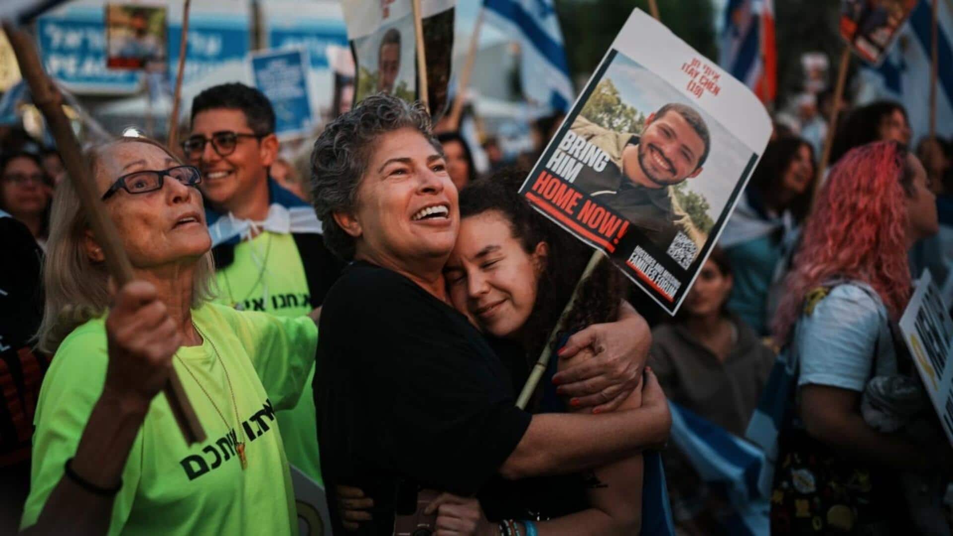 ‘Welcome back’: Netanyahu’s handwritten note to freed Israeli hostages